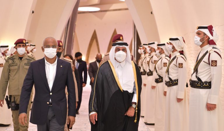 الرئيس صالح يختتم زيارته الرسمية لدولة قطر
